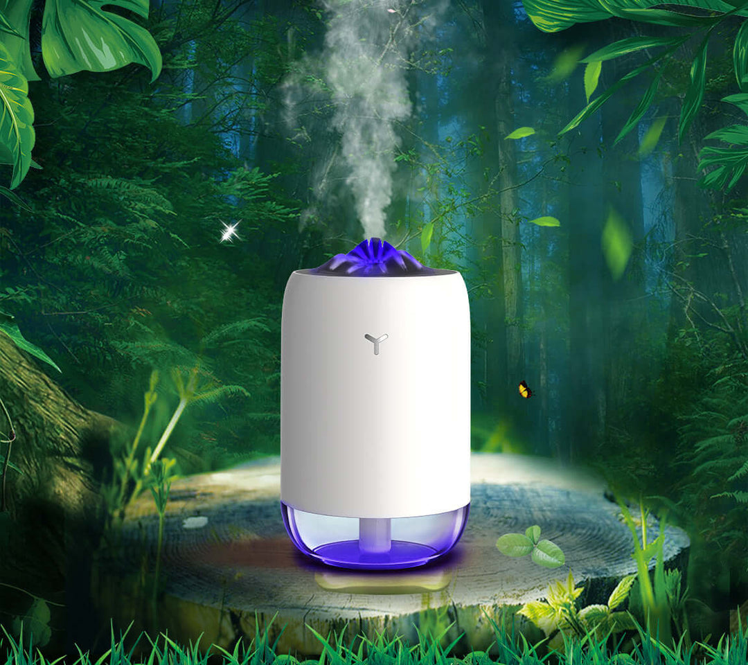 Magic Flame luftfuktare för hemmet bil Atomizer Mini Aroma Diffuser Desktop Home Office Supplies
