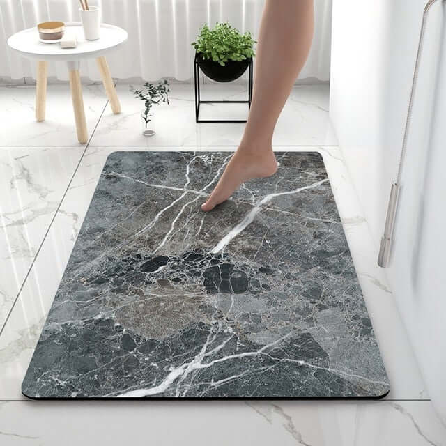Superabsorberande marmor golvmatta - Halkfri