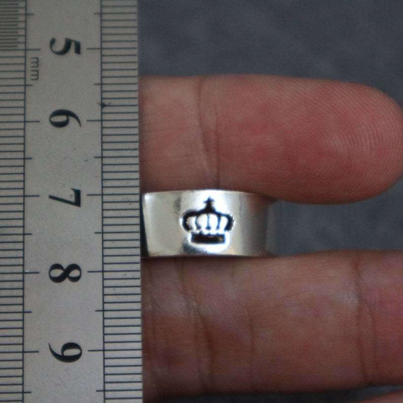 Men's And Women's Fashion Stainless Steel Crown Ring