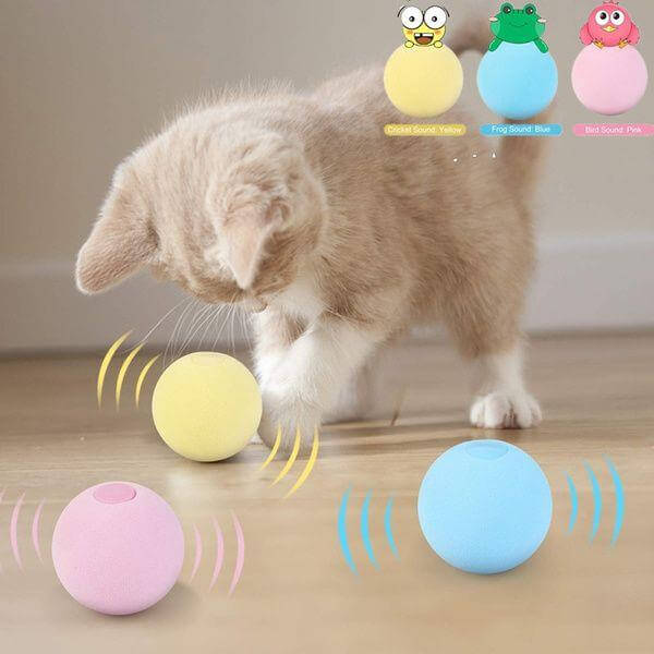 Katt leksak interaktiv boll