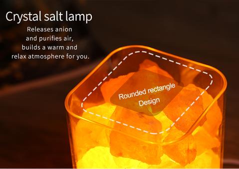 USB LED lamp with crystal light and Himalayan salt