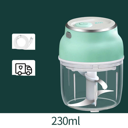 Portable Electric Mini Garlic Chopper Vegetable Fruit Meat Grinder