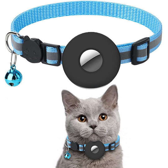 Airtag Collar with bell Reflective Adjustable