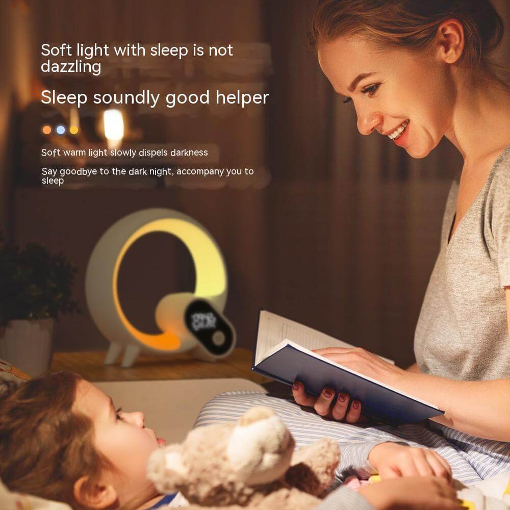 Q Light Analog Sunrise Digital Display Alarm Clock Bluetooth