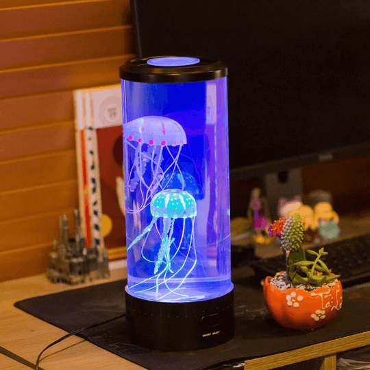 LED jellyfish aquarium lamp night lamp USB powered