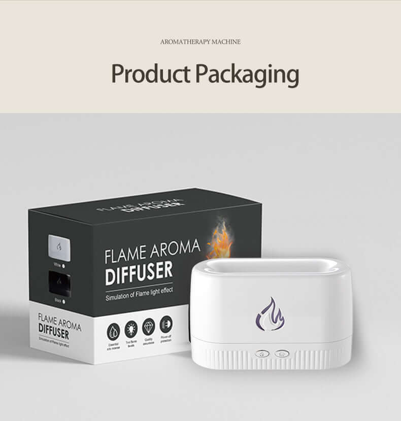 Humidifier machine that lights up the home, bedroom. Quiet, essential oil flame aroma diffuser