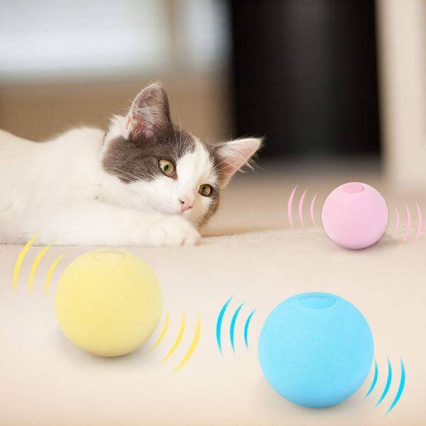Cat toy interactive ball