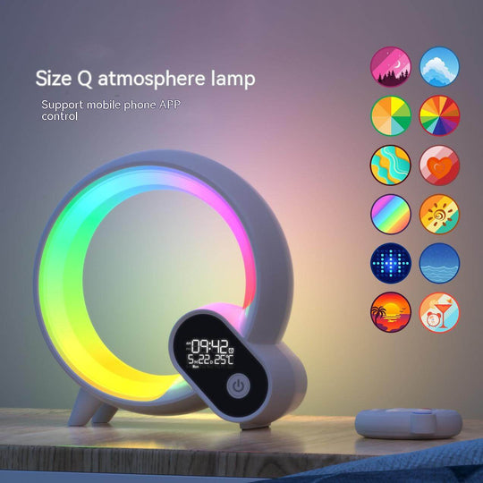 Q Light Analog Sunrise Digital Display Alarm Clock Bluetooth