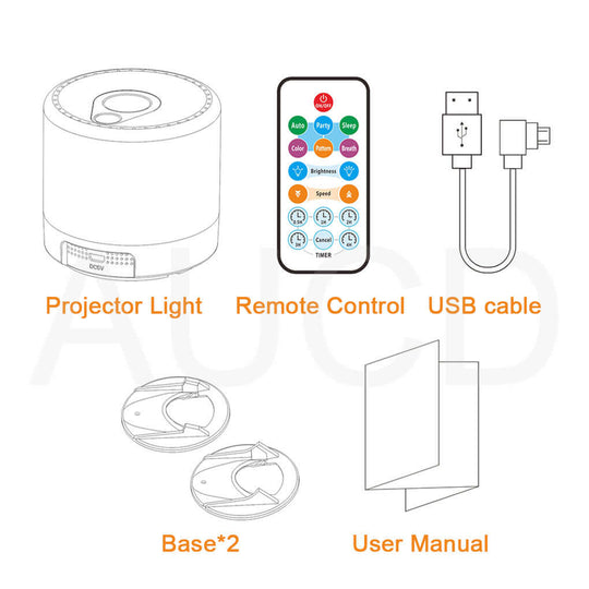 Projector Galaxy Aurora Laser Light